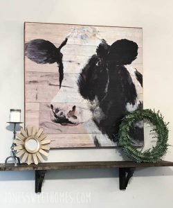 Quick and Easy DIY Farmhouse Shelf - Jones Sweet Homes